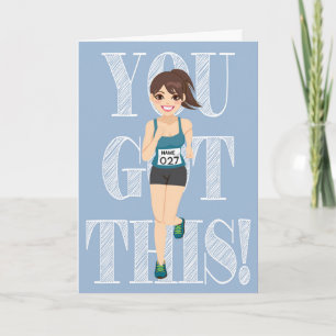 Carte de coureur de bonne chance (personnalisable)