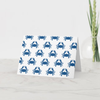Carte de crabe bleu