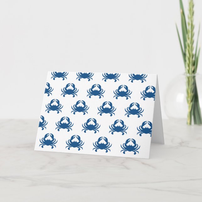 Carte de crabe bleu (Devant)