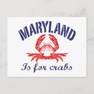 Carte de crabe du Maryland
