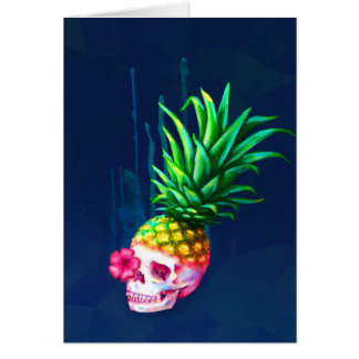 Carte de crâne d'ananas