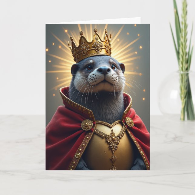 Carte de créature royale d'anniversaire (Devant)