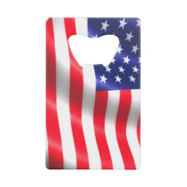 Carte de crédit American Flag Bottle Opener taille