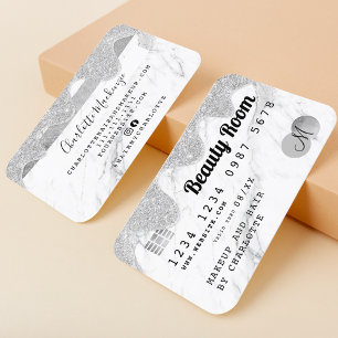 Carte de crédit argent parties scintillant gouttes