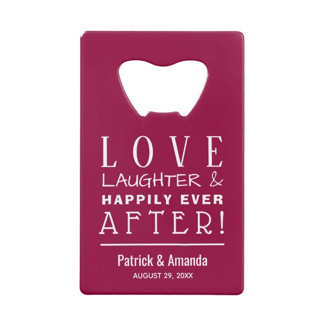 Carte de crédit Bo pour Mariage de canneberge Love (Devant)