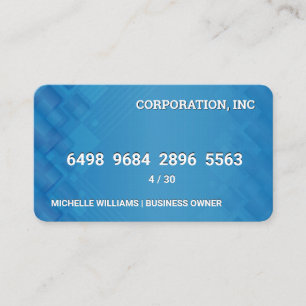 Carte de crédit   Couches géométriques bleues