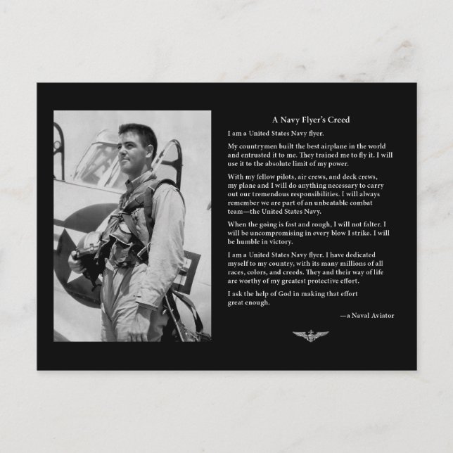 Carte de crédit de la marine Flyer's Creed Card (Devant)