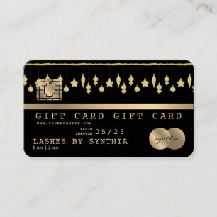 Carte de crédit de Noël Certificat de carte cadeau
