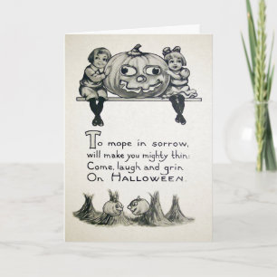 Carte de crédit Halloween vintage