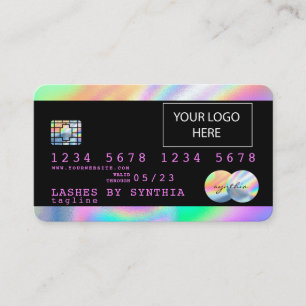 Carte de crédit Holograph Unicorn Dripp ajoutez vo