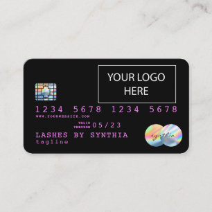 Carte de crédit Holograph Unicorn Dripp ajoutez vo