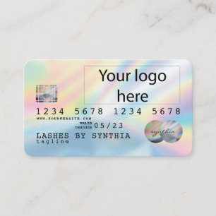Carte de crédit Holograph Unicorn Dripp ajoutez vo