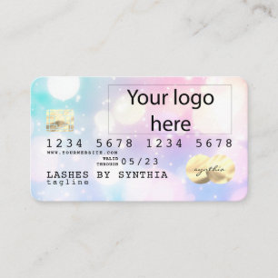 Carte de crédit Holograph Unicorn Dripp ajoutez vo