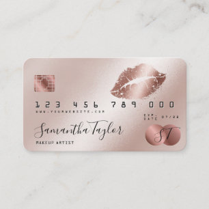 Carte de crédit Maquillage Beauty Rose Gold Eyes