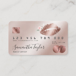 Carte de crédit Maquillage Beauty Rose Gold Eyes