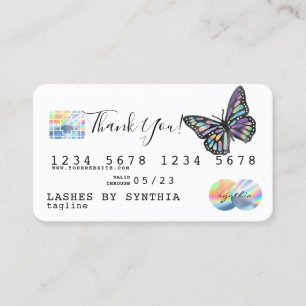 Carte de crédit moderne Monarch Holograph Merci