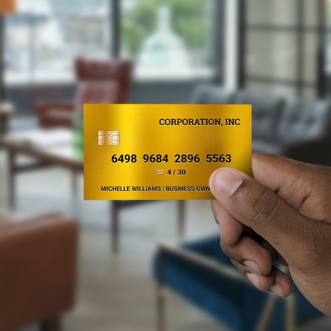 Carte de crédit | Or brillant (Créateur téléchargé)