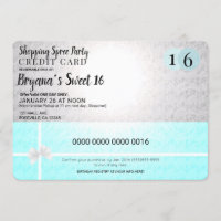 Carte de crédit pour achats en centre commercial p