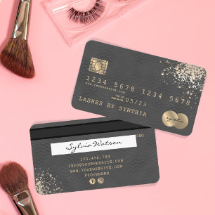 Carte de crédit Styled Black Chevron