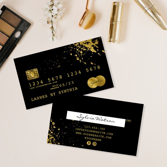 Carte de crédit Styled Black Gold (Créateur téléchargé)