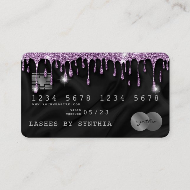 Carte de crédit Styled Driving Violet Silk (Devant)