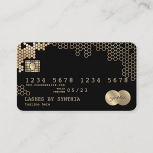 Carte de crédit Styled Gold honeypepepeigne fémini