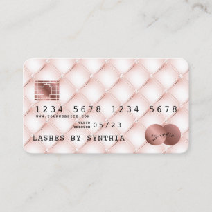 Carte de crédit Styled Rose Gold