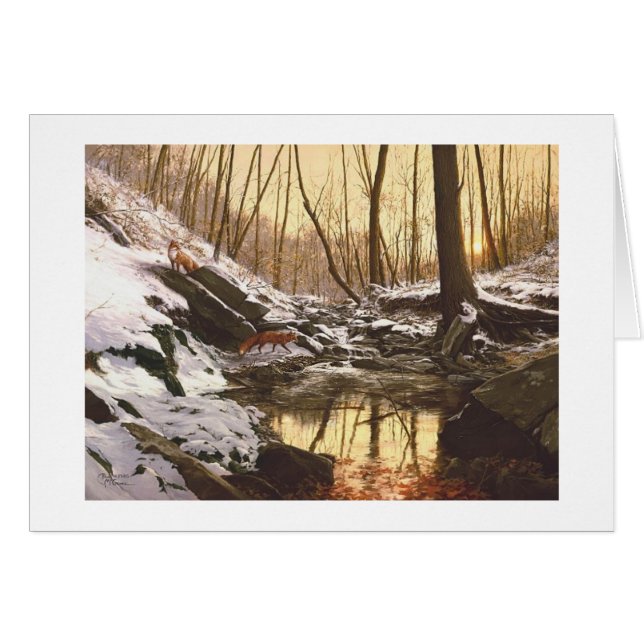 Carte "de crique de Fox rouge" de Paul McGehee (Devant Horizontal)