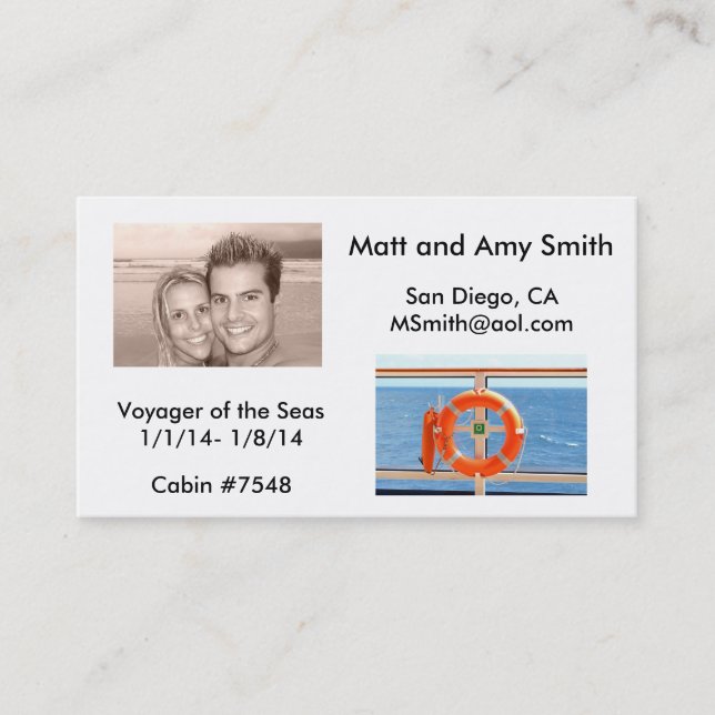 Carte de croisière (Devant)