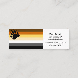 Carte de croisière gay de la fierté de l'ours