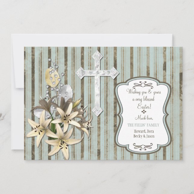 Carte de croix de Pâques (Devant)