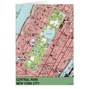 Carte de cru de New York City de Central Park