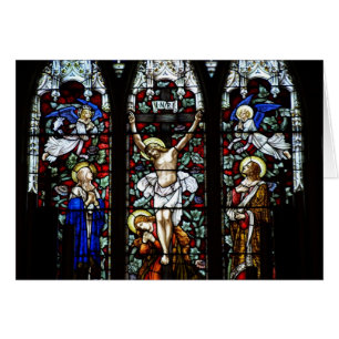 Carte de crucifixion (verre souillé)