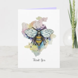 Carte de Cute Bee and Rainbow