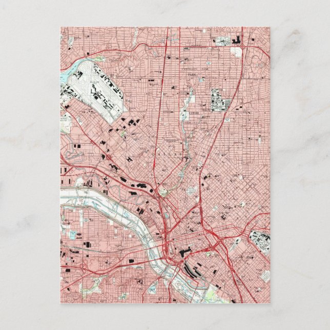 Carte de Dallas Texas (1995) (Devant)