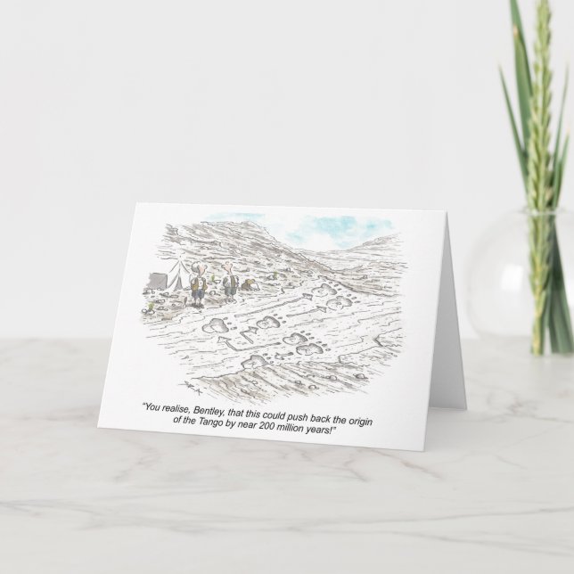 Carte de danse tango drôle (Devant)