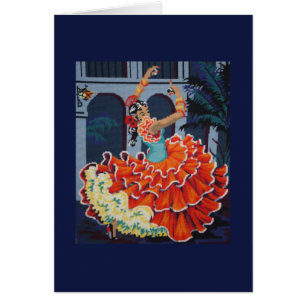 Carte de danseur Flamenco
