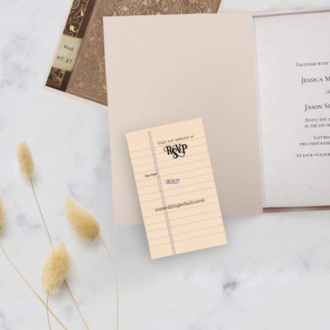 Carte de date d'échéance de la bibliothèque RSVP (Créateur téléchargé)