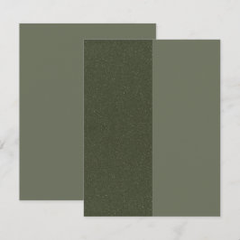Carte de date personnalisée Moss Green Flat à deux