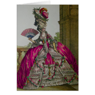 Carte de ~ de la Reine Marie Antoinette