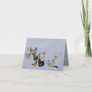 Carte de ~ de papillons et de fées