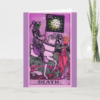 Carte de décès BLANK Coronavirus Art Tarot Card