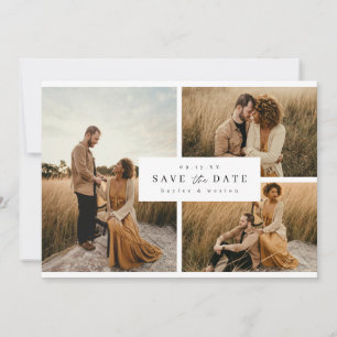 Carte de déclaration de date de mariage avec photo