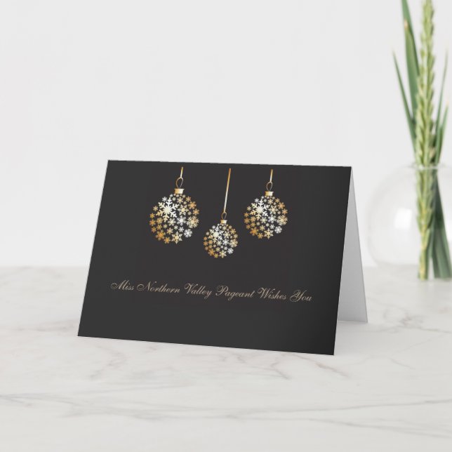 Carte de décoration de Noël personnalisée style Mi (Devant)