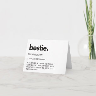 Carte de définition Bestie