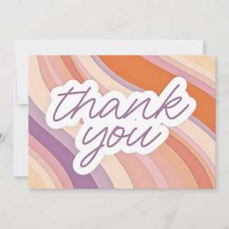 Carte de dégradé Pastel Merci