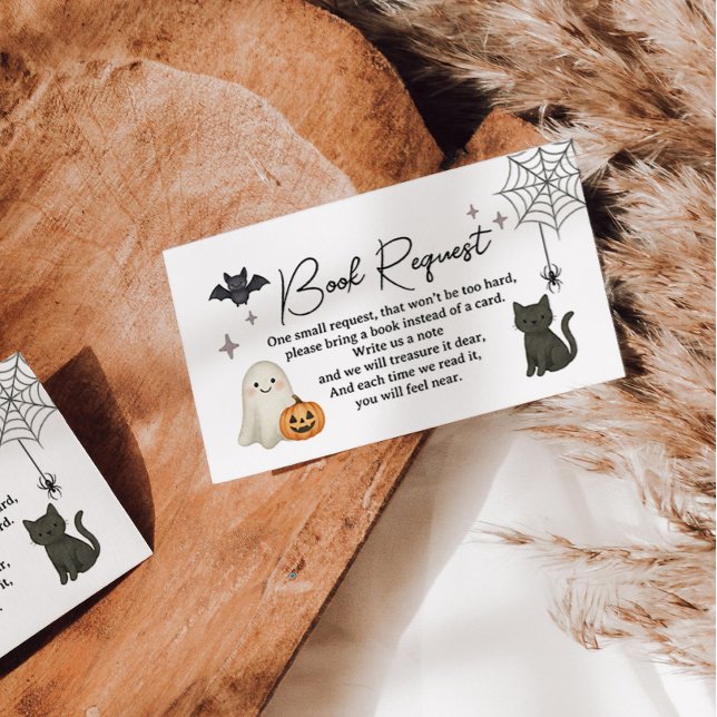 Carte de demande de Baby shower Halloween (Créateur téléchargé)