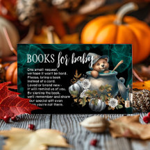 Carte de demande de Baby shower Halloween