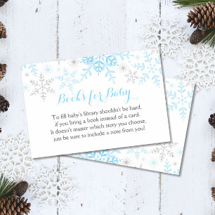 Carte de demande de Baby shower Little Snowflake