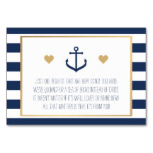 Carte de demande de Baby shower nautique - Ancre